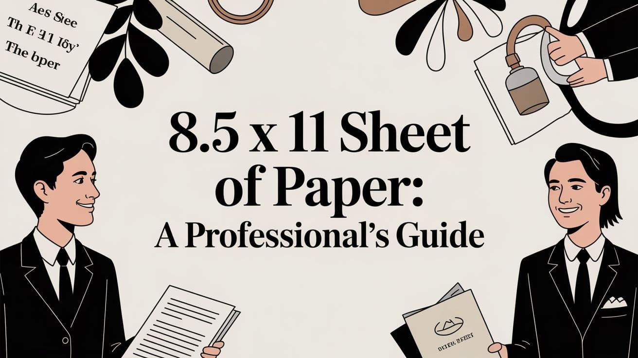 8.5 x 11 Sheet of Paper: A Professional's Guide