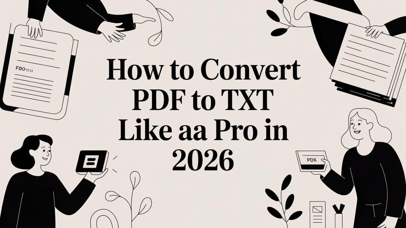 How to Convert PDF to TXT Like a Pro in 2026