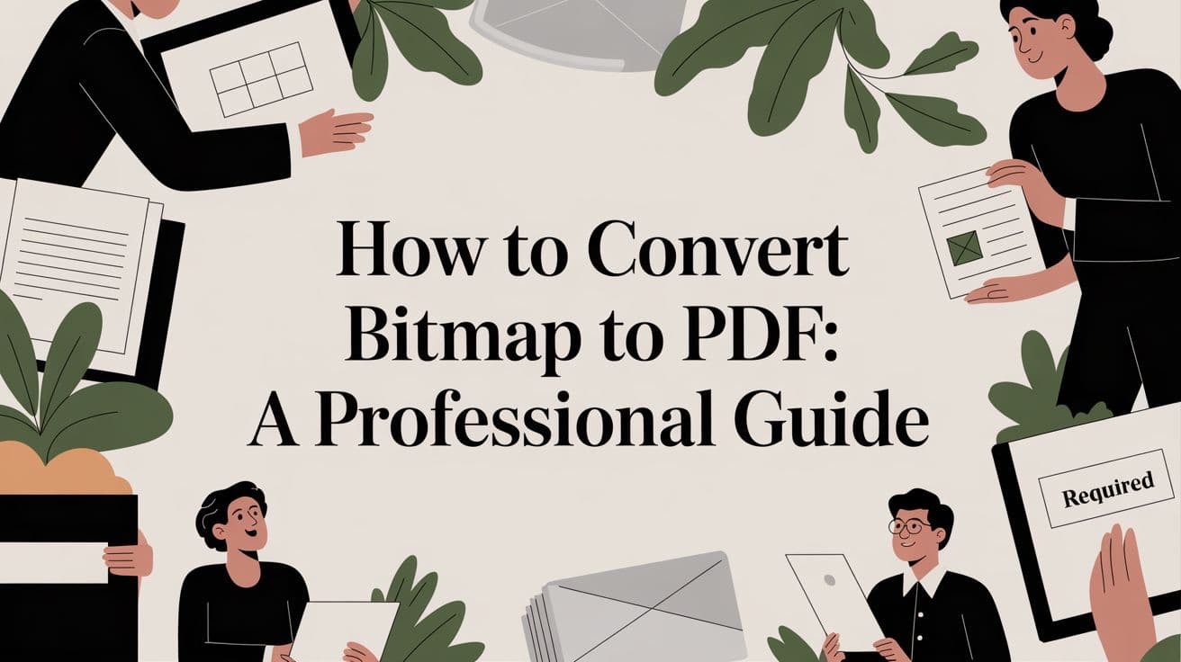 How to Convert Bitmap to PDF: A Professional Guide