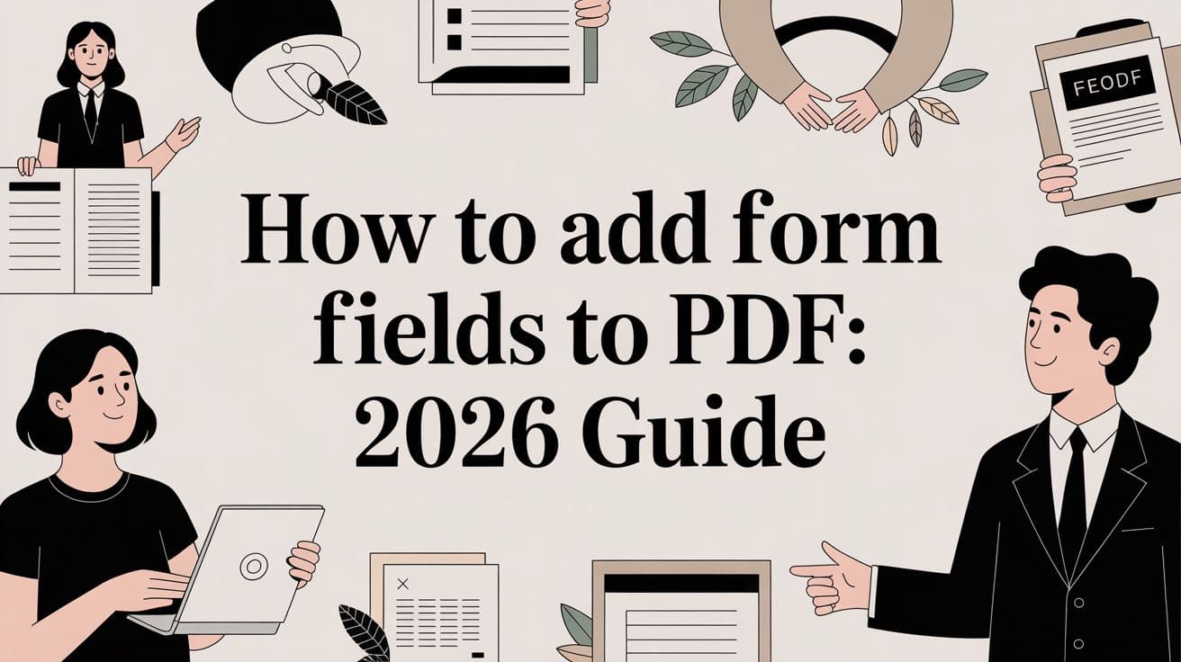 How to Add Form Fields to PDF: 2026 Guide