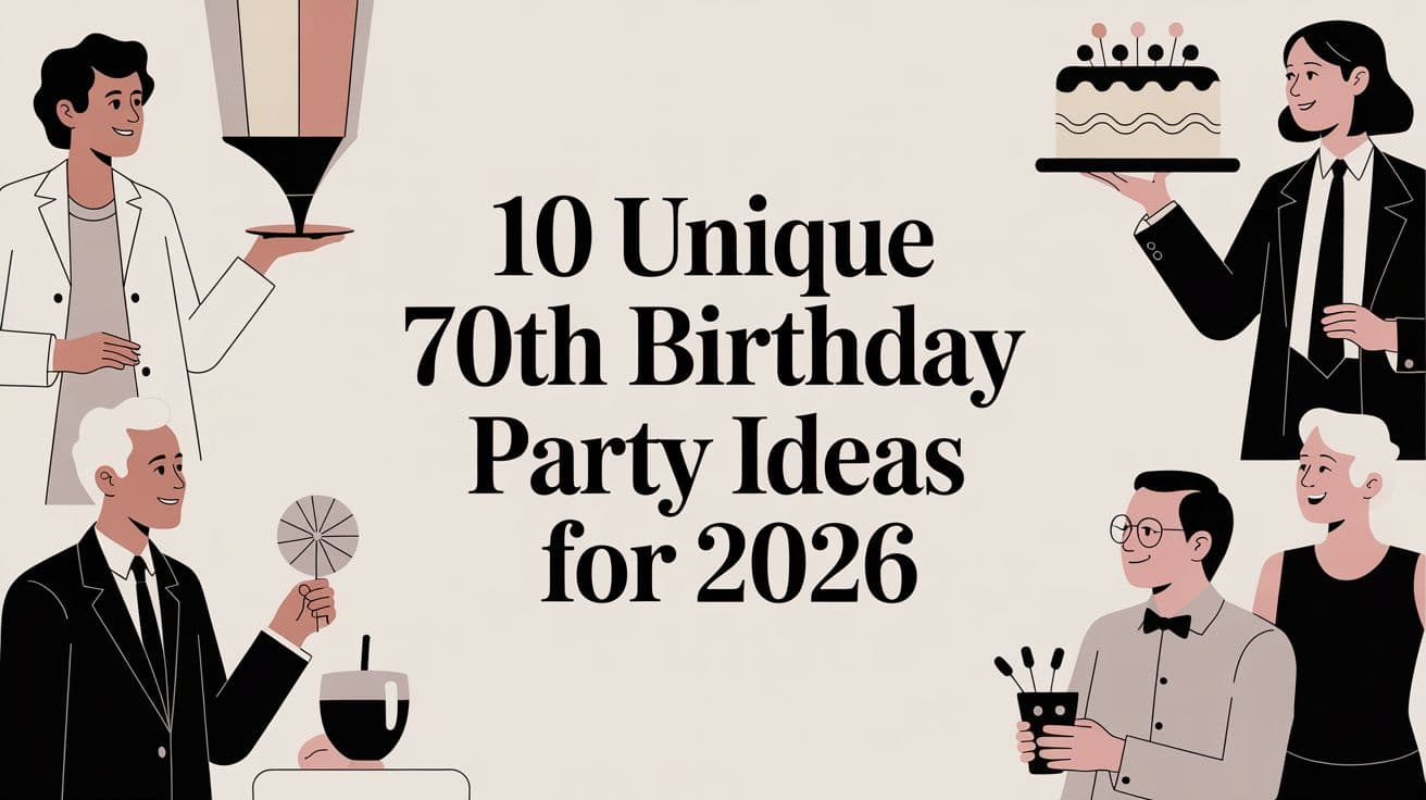 10 Unique 70th Birthday Party Ideas for 2026