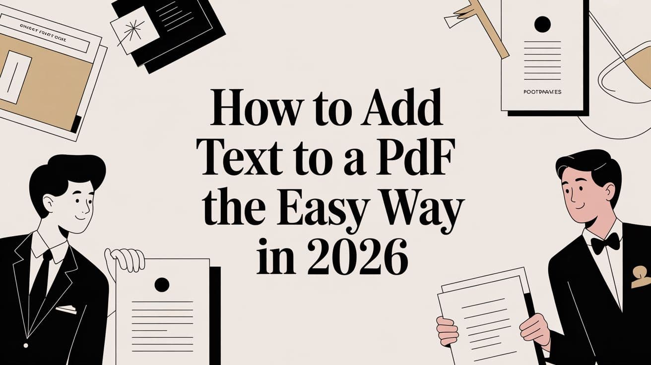 How to Add Text to a PDF The Easy Way in 2026