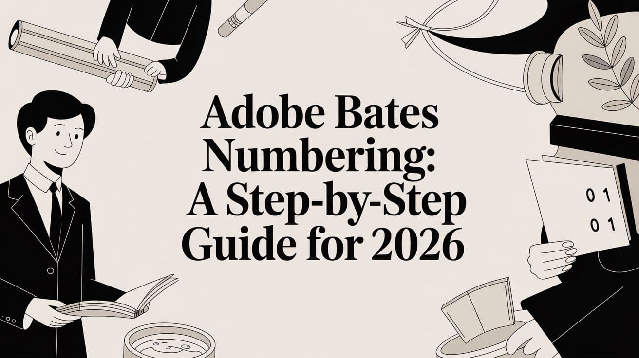 Adobe Bates Numbering: A Step-by-Step Guide for 2026