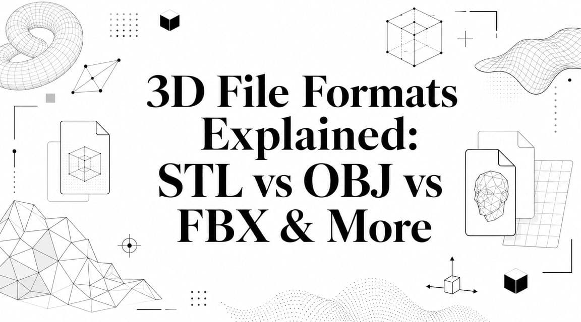 3D File Formats Explained: STL vs OBJ vs FBX & More