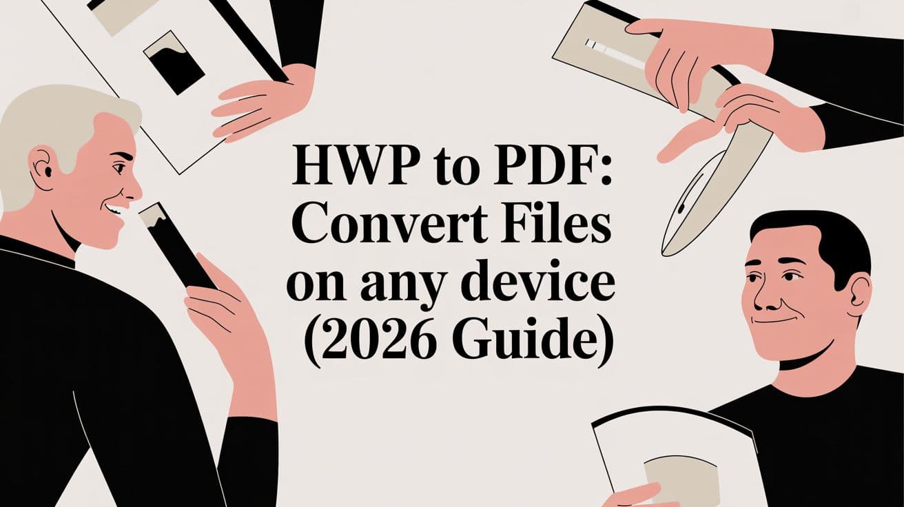 HWP to PDF: Convert Files on Any Device (2026 Guide)