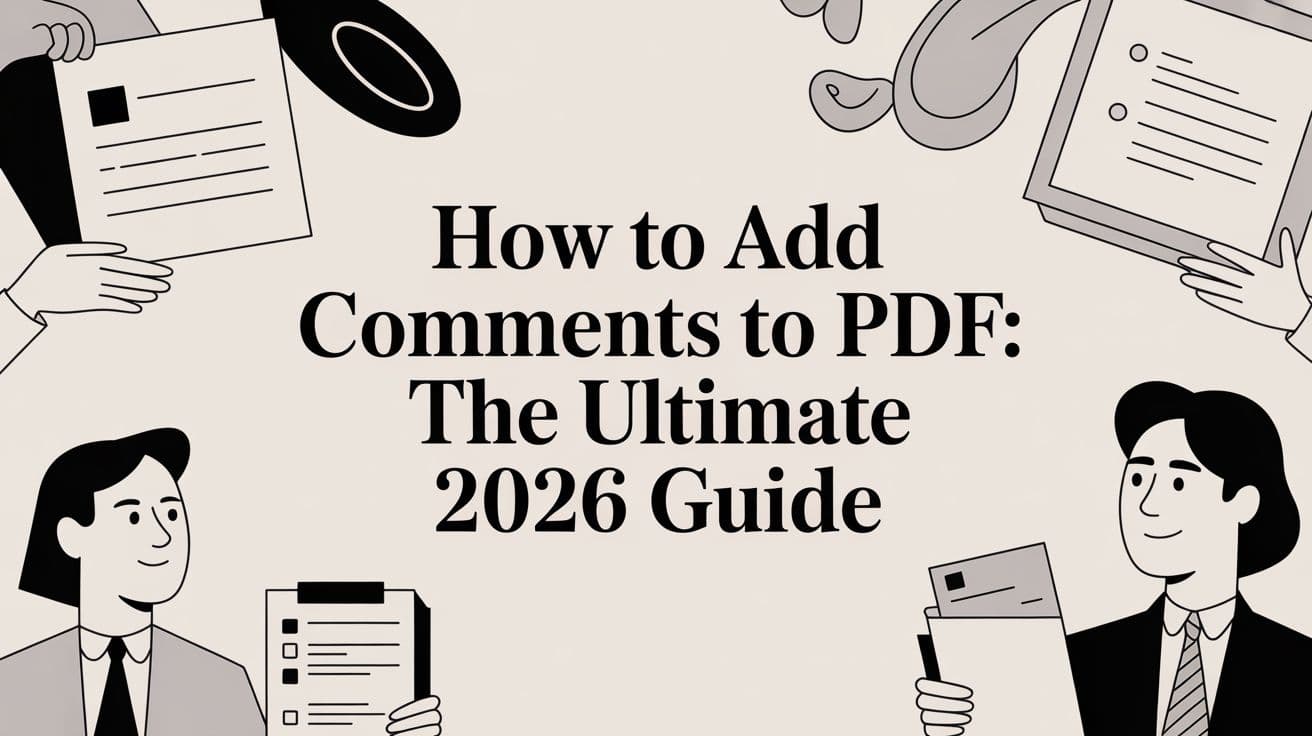 How to add comments to pdf: The Ultimate 2026 Guide