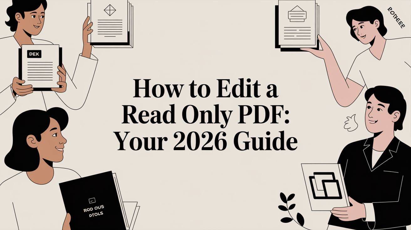 How to Edit a Read Only PDF: Your 2026 Guide