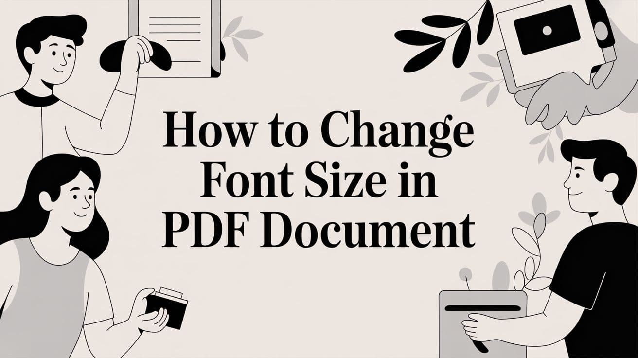 How To Change Font Size In PDF Document