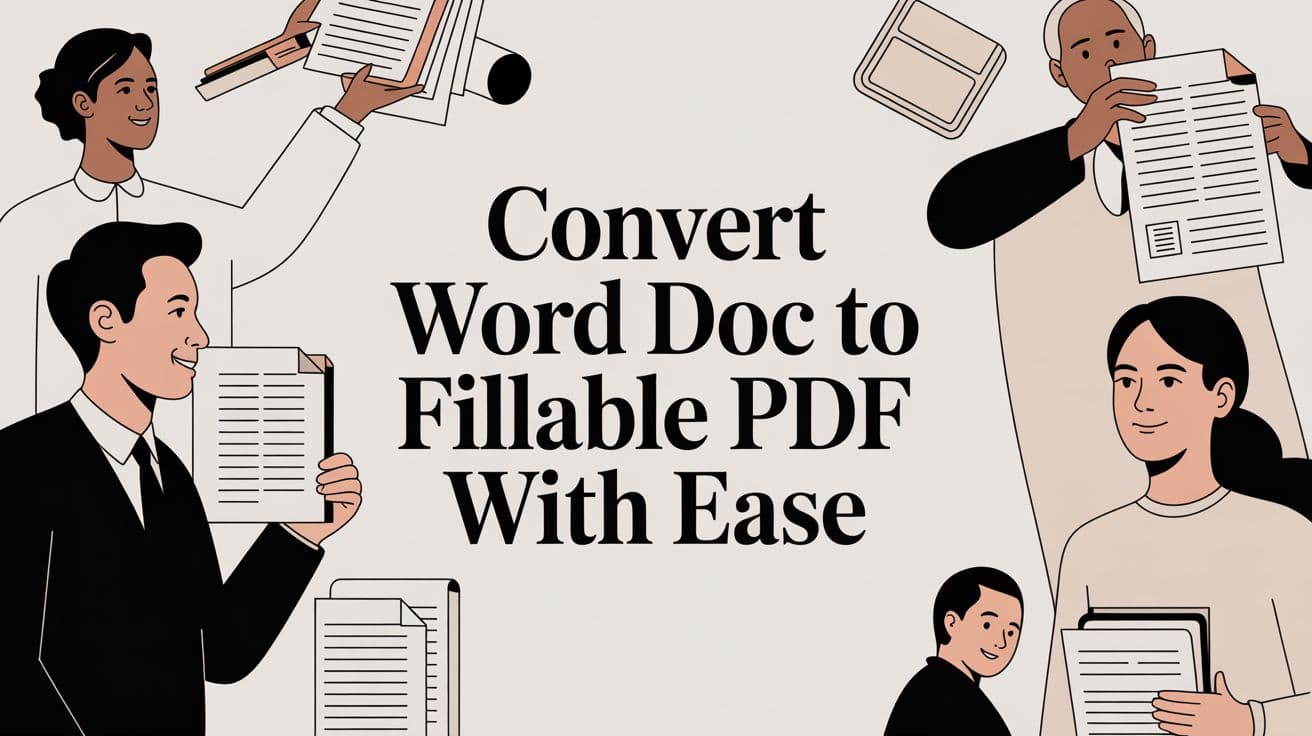 Convert Word Doc to Fillable PDF with Ease