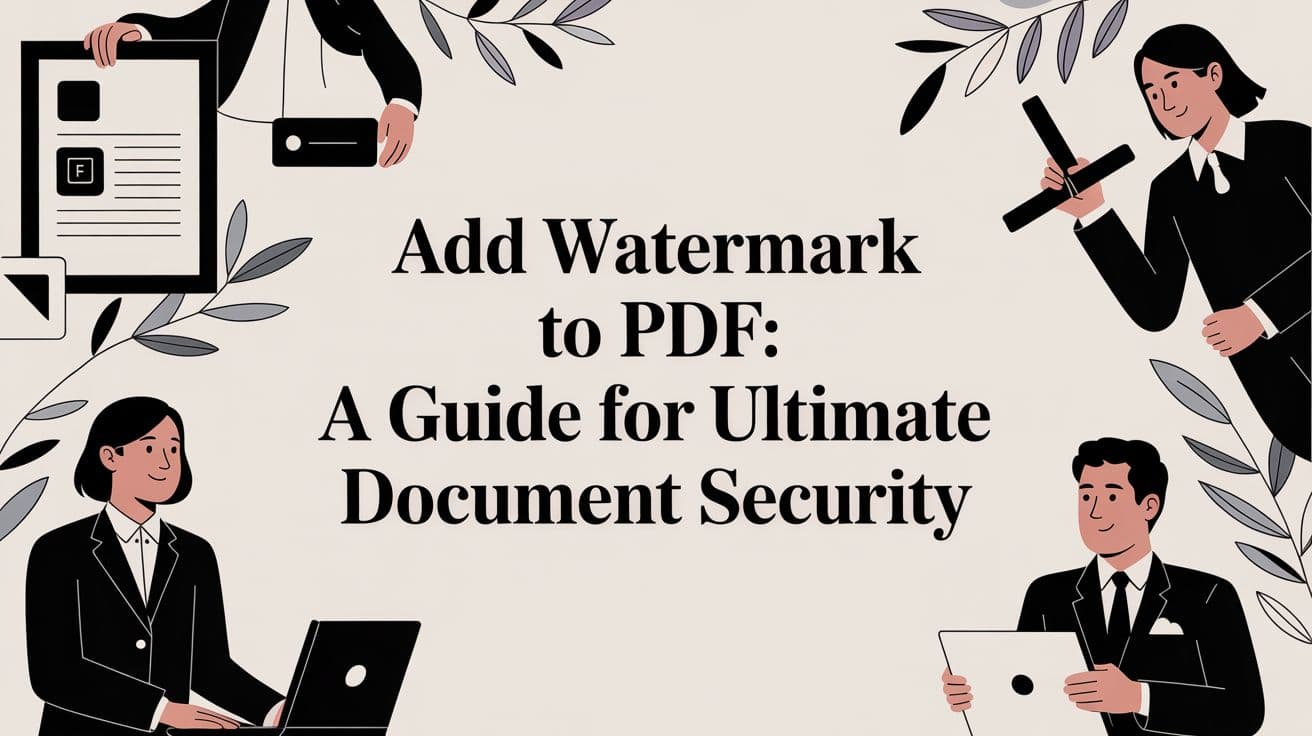 Add Watermark to PDF A Guide for Ultimate Document Security