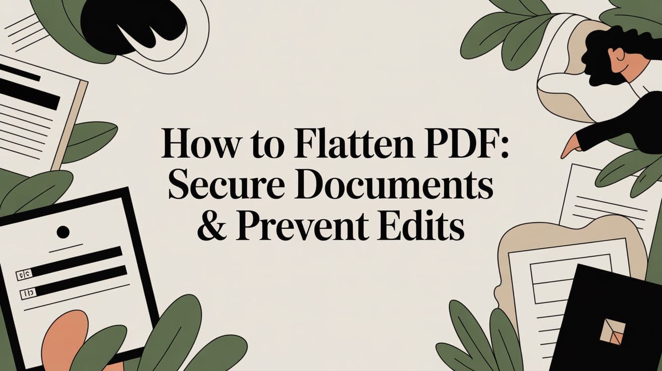 How to Flatten PDF: Secure Documents & Prevent Edits