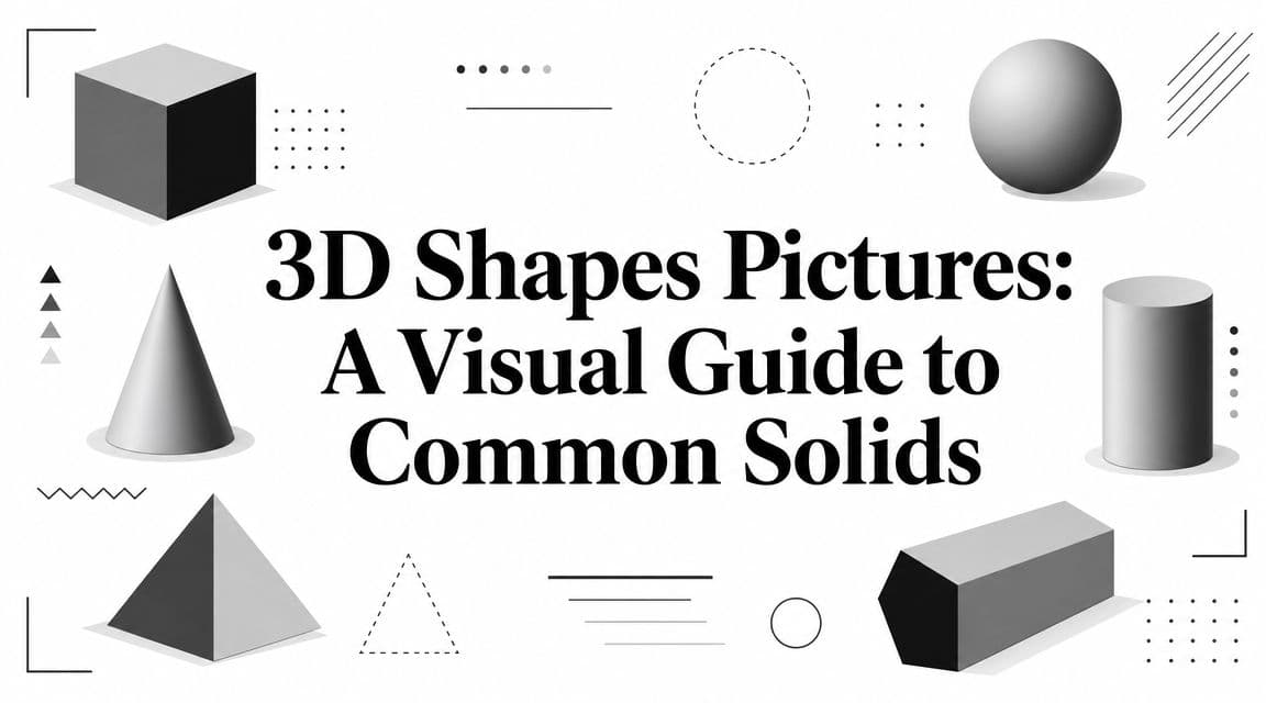 3D Shapes Pictures: A Visual Guide to Common Solids