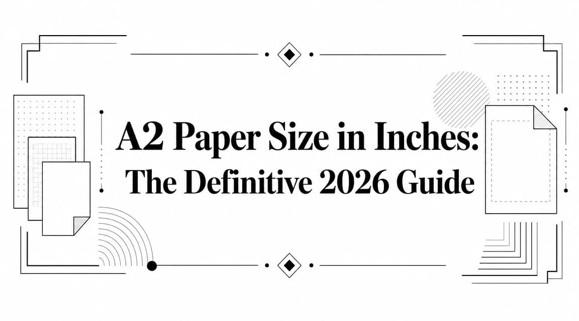 A2 Paper Size in Inches: The Definitive 2026 Guide