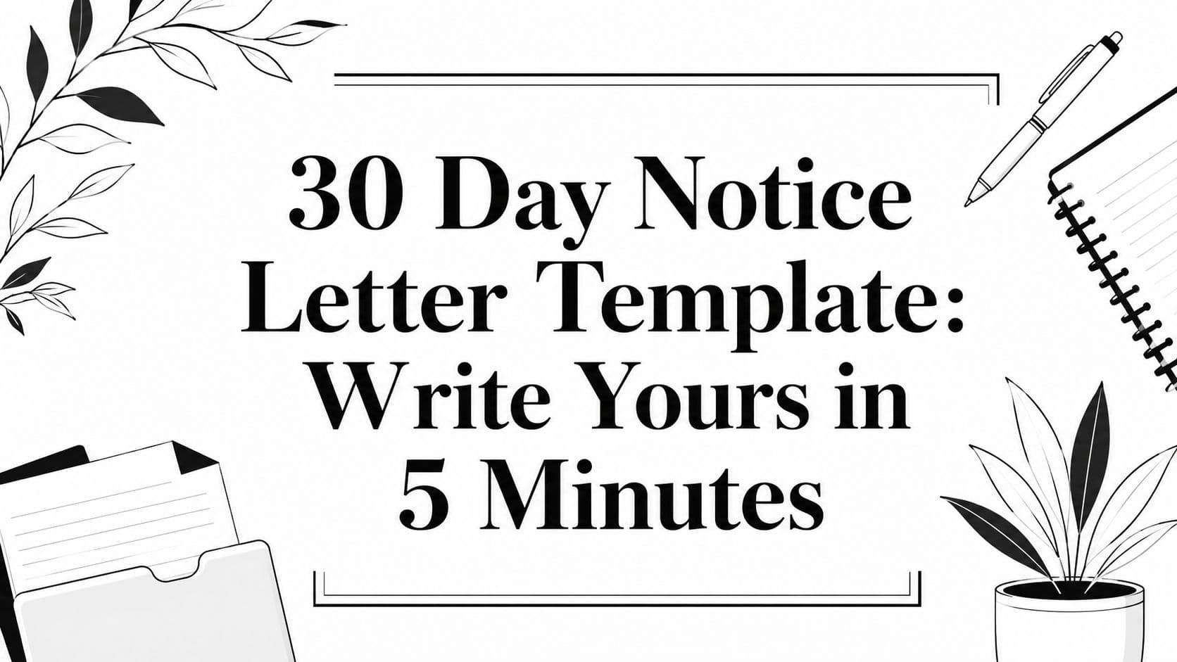 30 Day Notice Letter Template: Write Yours in 5 Minutes