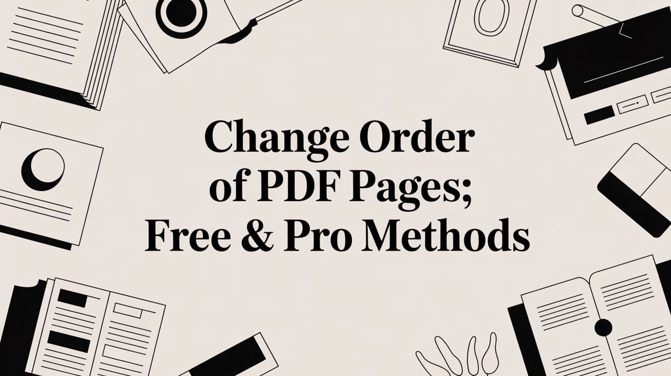 Change Order of PDF Pages: Free & Pro Methods