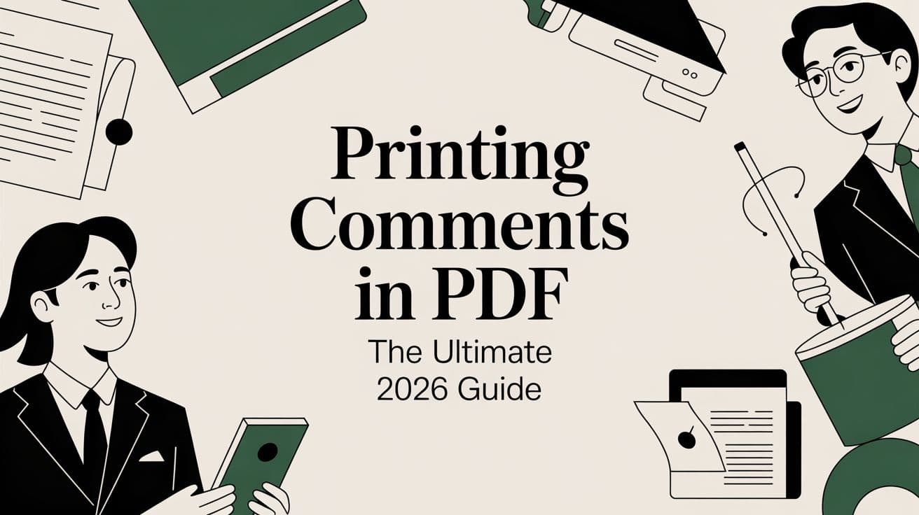 Printing Comments in PDF The Ultimate 2026 Guide