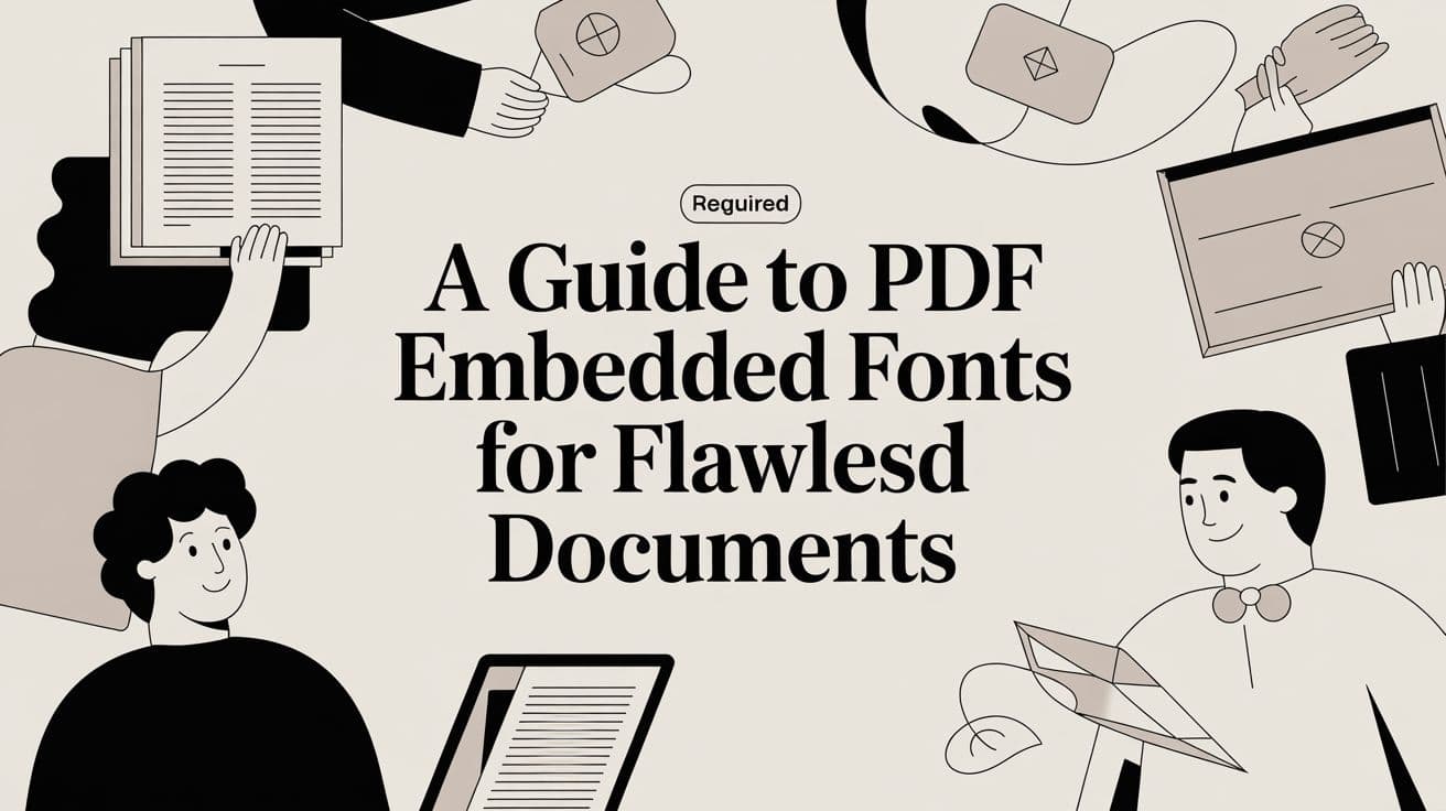 A Guide to PDF Embedded Fonts for Flawless Documents