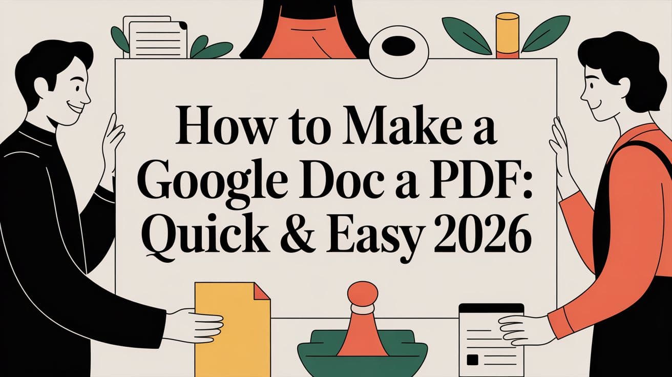 How to Make a Google Doc a PDF: Quick & Easy 2026