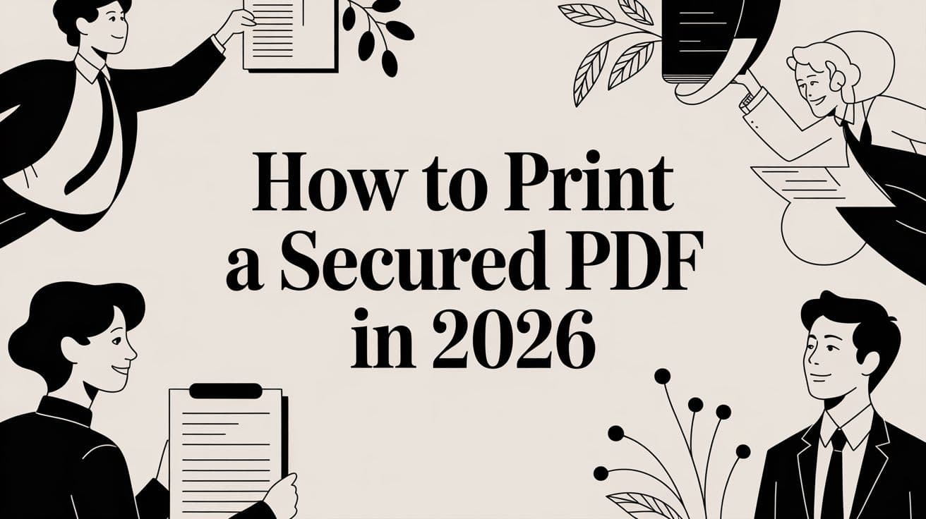 How to Print a Secured PDF in 2026