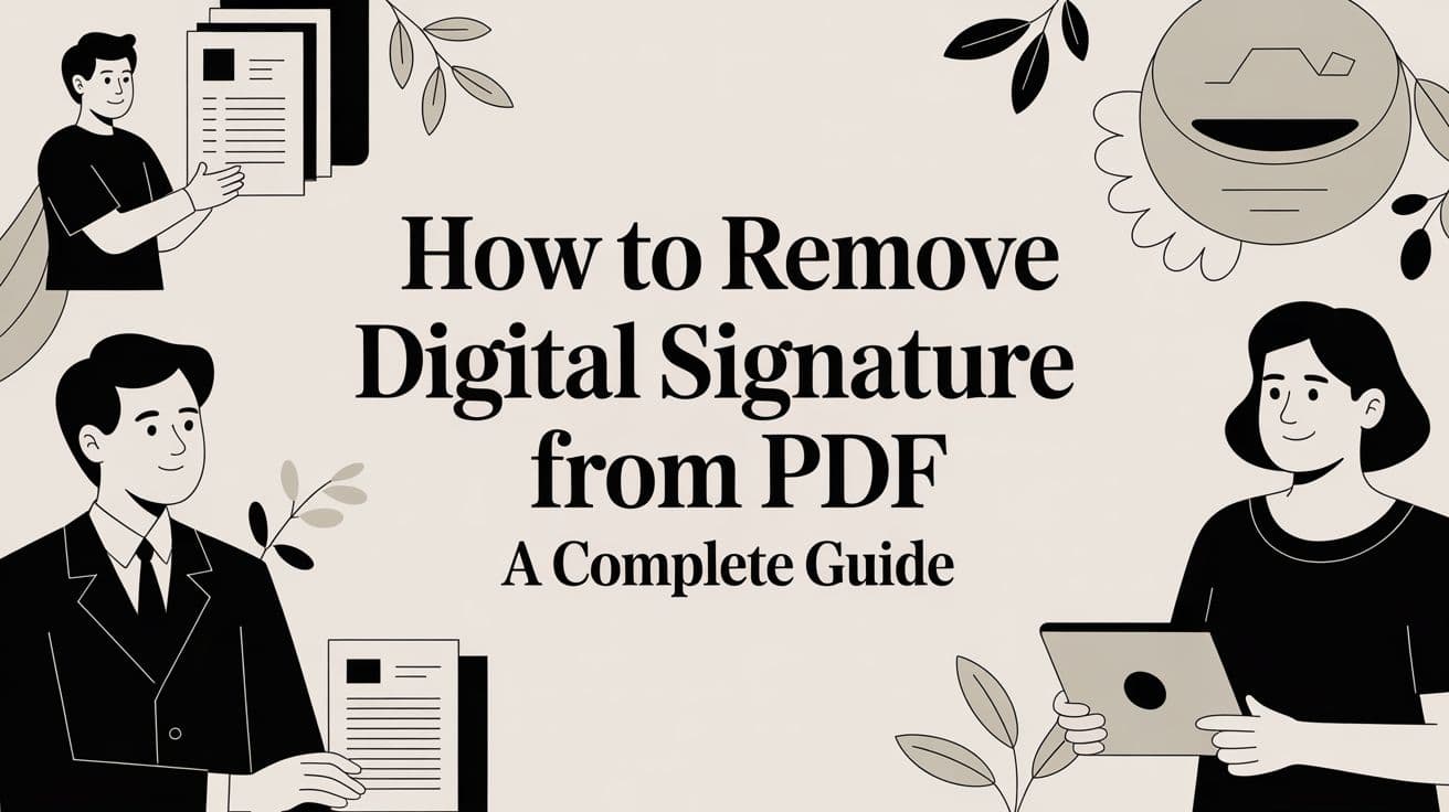 How to Remove Digital Signature from PDF a Complete Guide