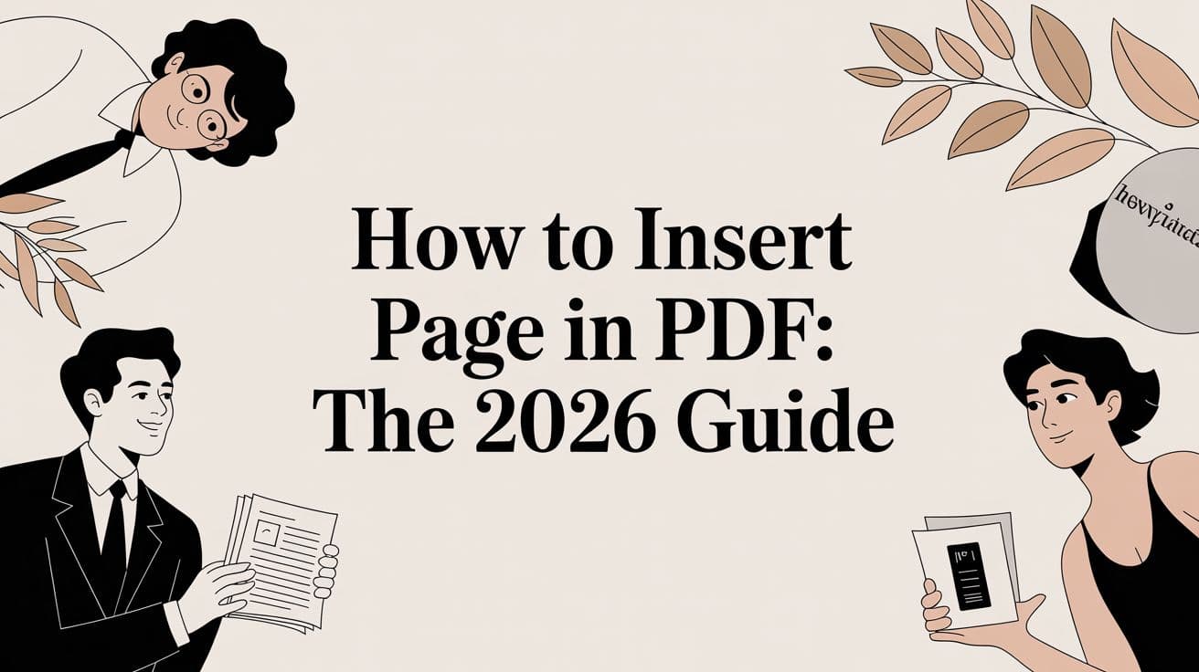 How to insert page in pdf: The 2026 Guide