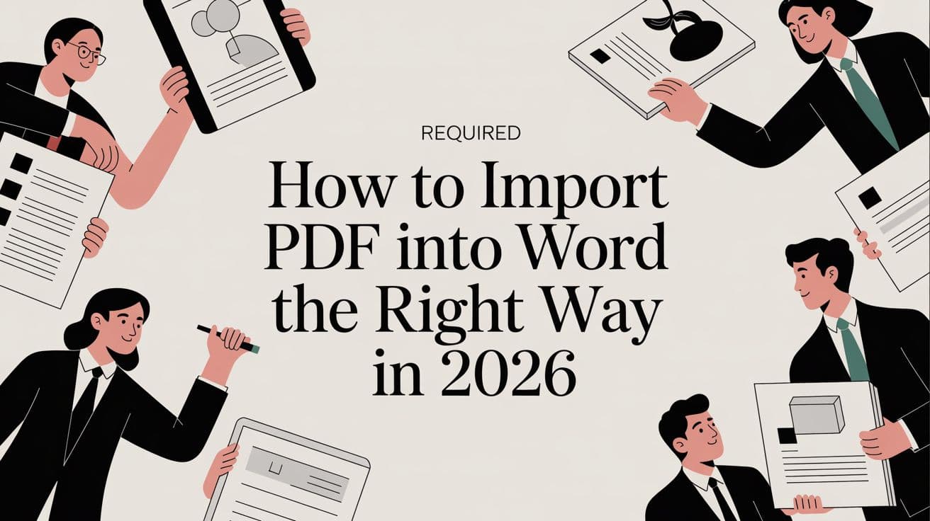 How to Import PDF Into Word The Right Way in 2026
