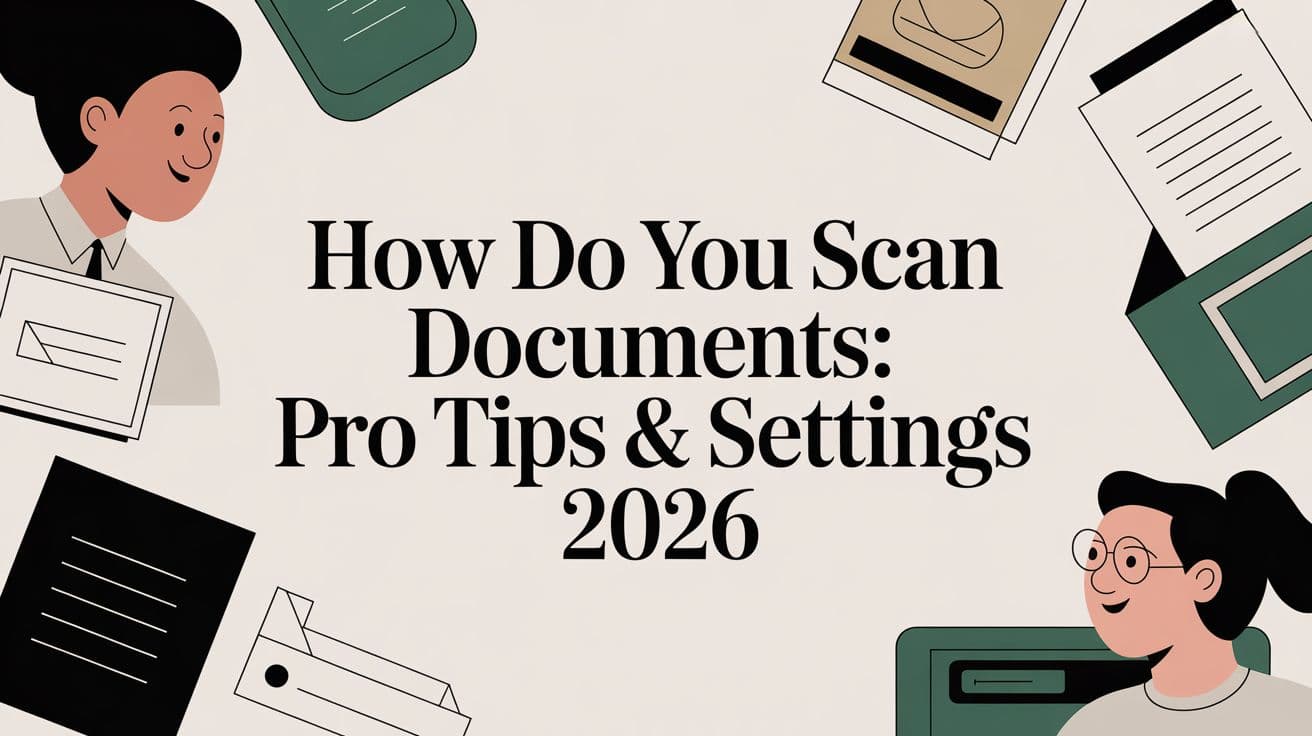 How Do You Scan Documents: Pro Tips & Settings 2026