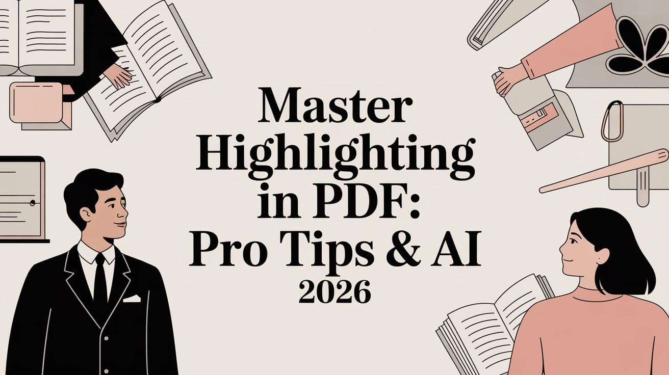 Master Highlighting in PDF: Pro Tips & AI 2026