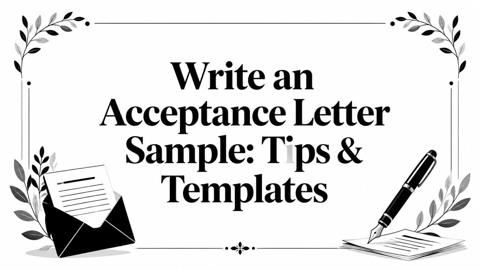 Write an Acceptance Letter Sample: Tips & Templates